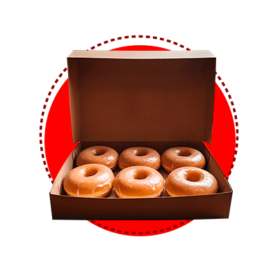 Media docena de donas glaseadas